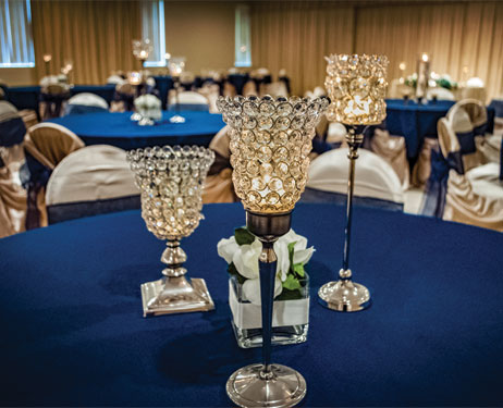 Christopher Hall Events - Wedding - Royal Blue Tables